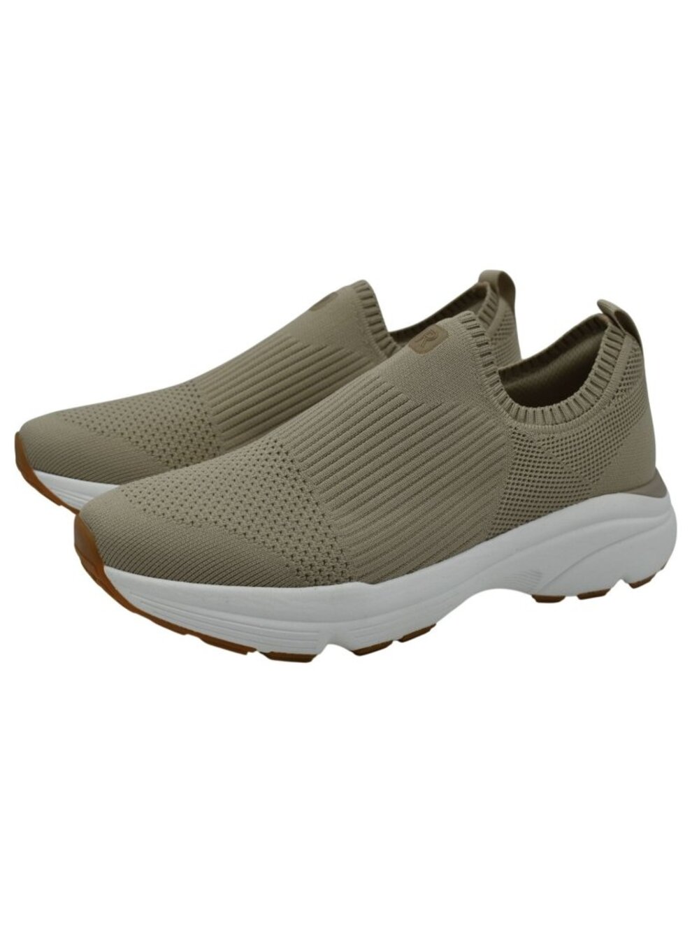 Rockport Womens Size 9 Demi Knit Slip On Light Natural Sneakers Shoes